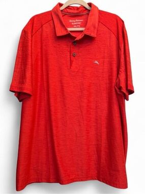 Tommy Bahama Men’s Red Performance Golf Polo-Size XXL